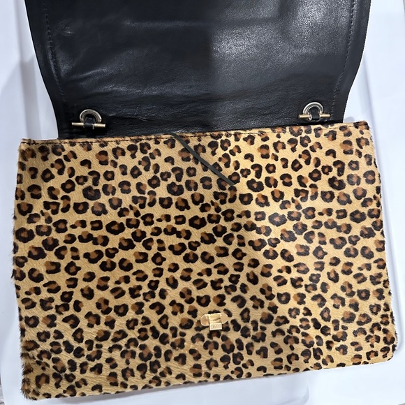 Diane Von Furstenberg Vintage Leopard Pony Hair Handbag - Picture 5 of 12
